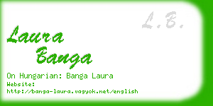 laura banga business card
